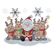 FEERIC LIGHTS & CHRISTMAS - Stickers POP UP Père Noël et Compagnie - vignette