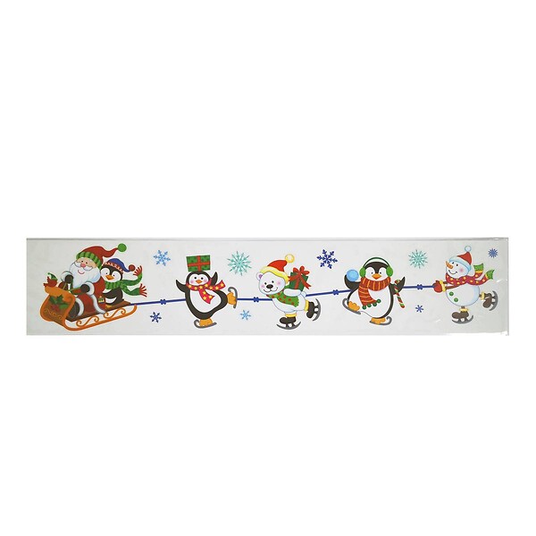 FEERIC LIGHTS & CHRISTMAS - Décovitre wagons 60x12cm, 4 assortiments - large