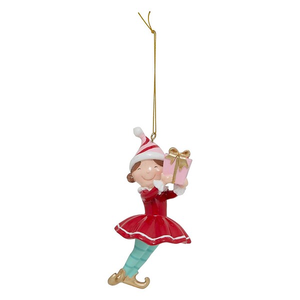 FEERIC LIGHTS & CHRISTMAS - Sujet lutin H.13cm résine assorti - large
