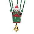 FEERIC LIGHTS & CHRISTMAS - Sujet bonhomme de neige montgolfière métal H.14cm assorti - vignette