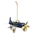FEERIC LIGHTS & CHRISTMAS - Sujet avion ancien 15cm assorti rouge - vignette