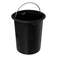 5 FIVE SIMPLY SMART - Poubelle en métal et bambou 3 L déco Canvas Noir et Beige - vignette