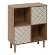 5 FIVE SIMPLY SMART - Etagère 4 cases Mix'N'Match bois et motif rayé - vignette