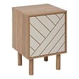 5 FIVE SIMPLY SMART - Etagère 1 porte Mix'N'Match bois et motif rayé - vignette
