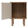 5 FIVE SIMPLY SMART - Etagère 1 porte Mix'N'Match bois et motif rayé - vignette