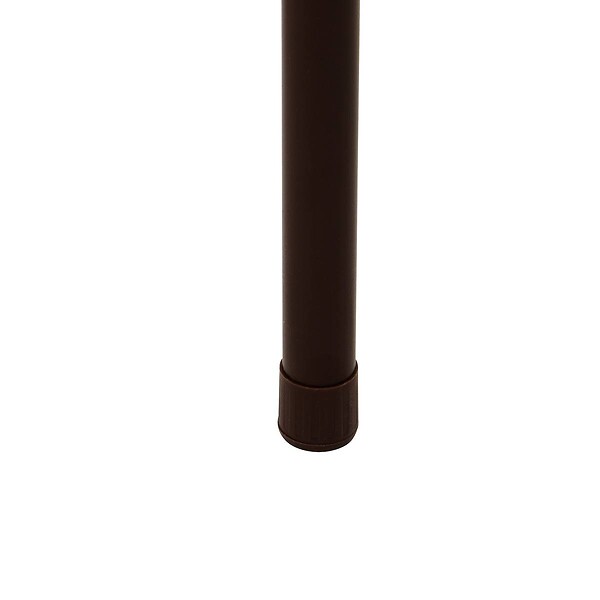 5 FIVE SIMPLY SMART - Tabouret rond empilable avec assise velous Flexy marron - large