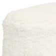 ATMOSPHERA - Tabouret d'appoint Inuit dreams bouclette blanche - vignette