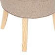 ATMOSPHERA - Tabouret "Firmin" pin beige 58x49x46cm - vignette