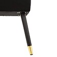 ATMOSPHERA - Banc velours "Salome" noir 100x35cm - vignette