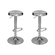 ATMOSPHERA - Lot de 2 tabourets de bar Ilsa argent - vignette