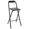 5 FIVE SIMPLY SMART - Chaise de bar pliante " louna" noir - vignette