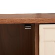 ATMOSPHERA - Buffet 3 portes 6 étagères Jilani marron 150x40cm - vignette