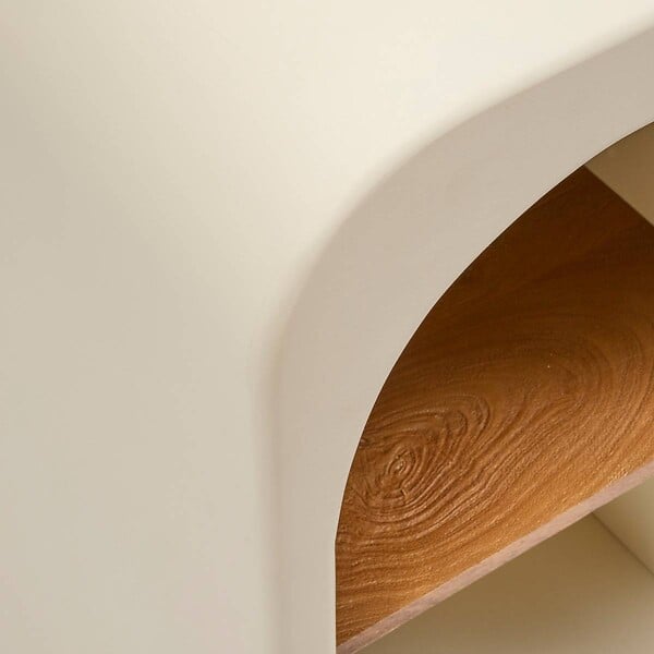 ATMOSPHERA - Buffet 2 portes 8 niveaux Sienna beige H85 - large