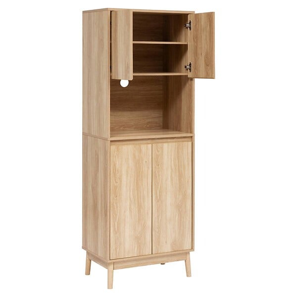 5 FIVE SIMPLY SMART - Buffet de cuisine Abana bois clair - large