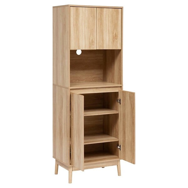 5 FIVE SIMPLY SMART - Buffet de cuisine Abana bois clair - large
