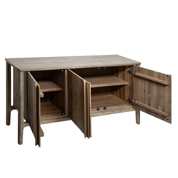ATMOSPHERA - Buffet 3 portes "Banila" acacia 160x80cm - large