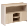 5 FIVE SIMPLY SMART - Buffet 2 portes Roundy blanc ivoire et bois - vignette