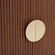 ATMOSPHERA - Buffet 2 portes 1 étagères Wany marron 80x40cm - vignette