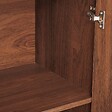 ATMOSPHERA - Buffet 2 portes 1 étagères Wany marron 80x40cm - vignette