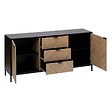 5 FIVE SIMPLY SMART - Buffet "Chevrons" 2 portes 3 tiroirs effet pin naturel 160x75cm - vignette