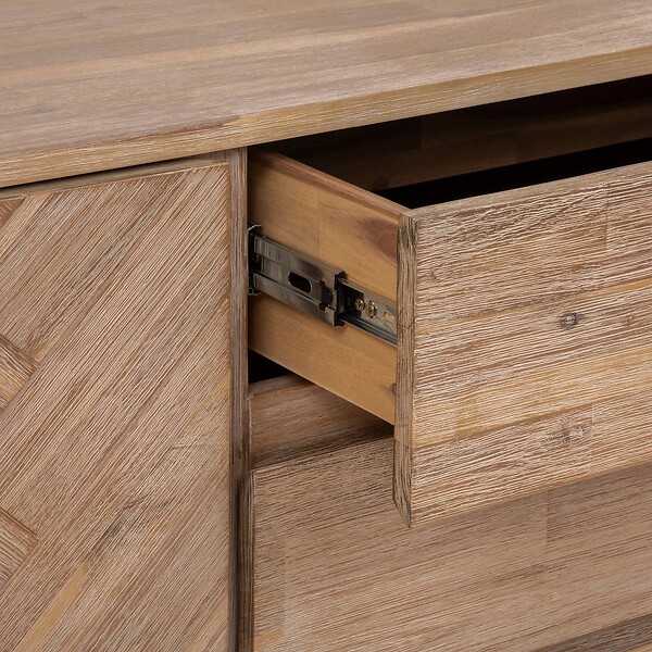 ATMOSPHERA - Buffet 2 portes "Aeris" acacia 180x80cm - large