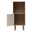 5 FIVE SIMPLY SMART - Etagère 2 cases 1 porte Mix'N'Match bois et motif rayé - vignette