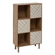 5 FIVE SIMPLY SMART - Etagère 6 cases Mix'N'Match bois et motif rayé - vignette