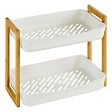 5 FIVE SIMPLY SMART - Étagère "Naturéo" en bambou blanc 27x20,5cm - vignette