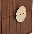 ATMOSPHERA - Table de chevet Wany marron 45x40cm - vignette