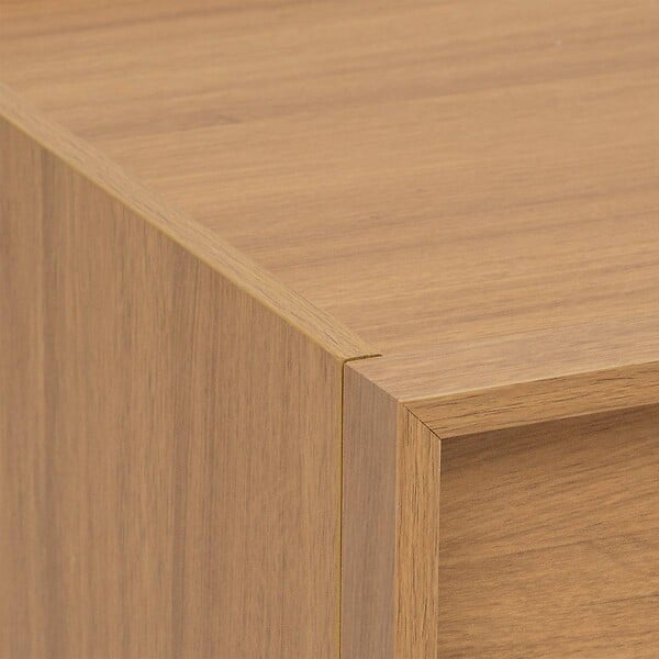 5 FIVE SIMPLY SMART - Table de chevet Framy 2 tiroirs en bois - large