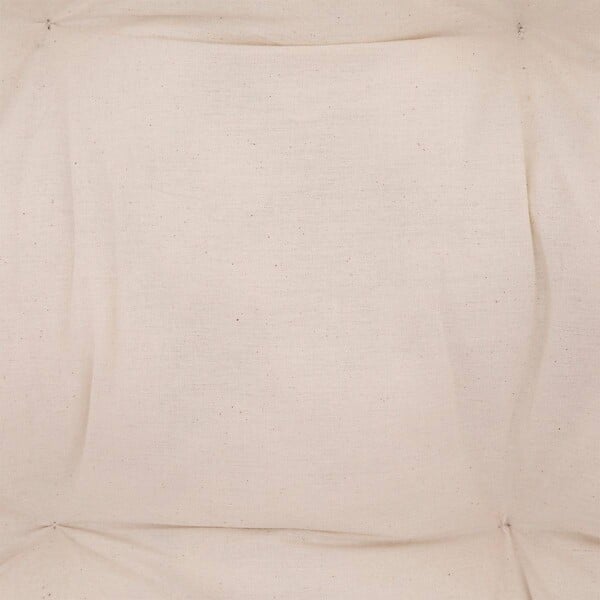 ATMOSPHERA - Fauteuil "Neta" rotin tissu blanc - large