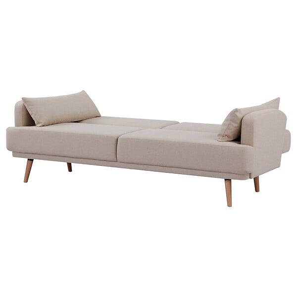 ATMOSPHERA - Canapé convertible Jack 3 places beige - large