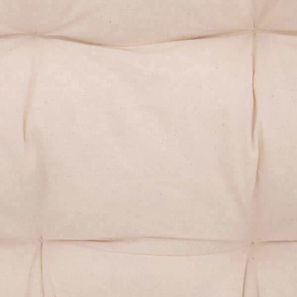 ATMOSPHERA - Banquette "Neta" 2 places rotin tissu blanc - large