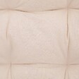 ATMOSPHERA - Banquette "Neta" 2 places rotin tissu blanc - vignette