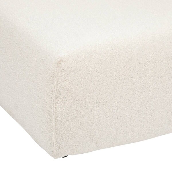 ATMOSPHERA - Module 2 places "Kiona" en bouclette 99x165cm blanc ivoire - large