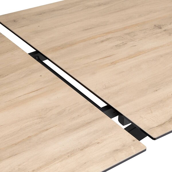 ATMOSPHERA - Table à manger extensible "Boot" beige 160x90x76cm - large