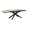 ATMOSPHERA - Table à manger extensible "Boot" beige 160x90x76cm - vignette