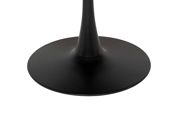 ATMOSPHERA - Table à manger "Elias" noir D102x76cm - large