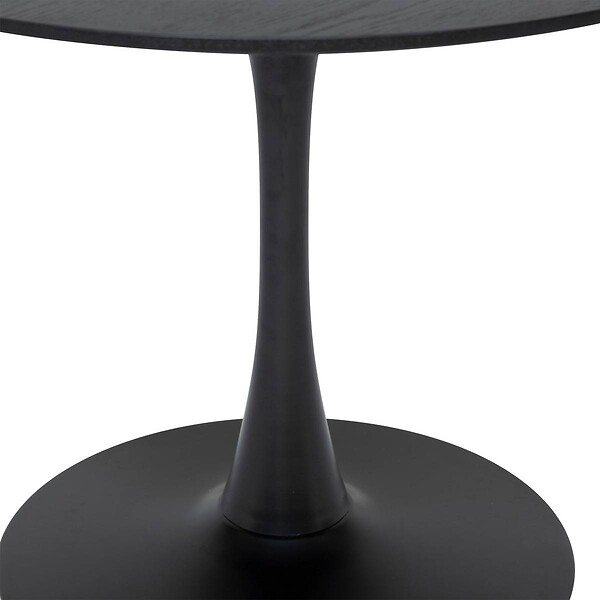 ATMOSPHERA - Table à manger "Elias" noir D102x76cm - large
