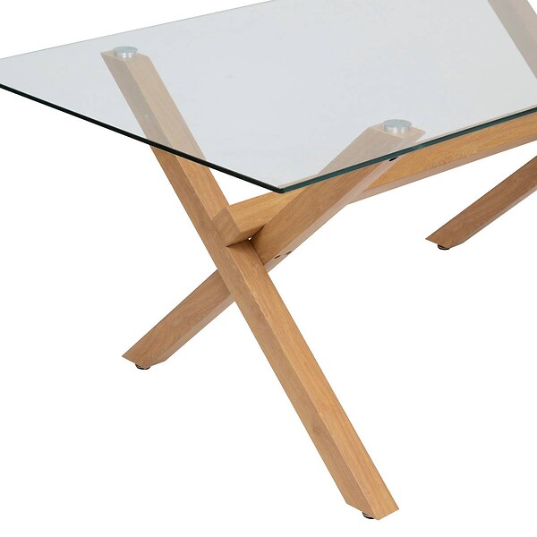 ATMOSPHERA - Table à manger "Jorel" marron 180x90x74,5cm - large
