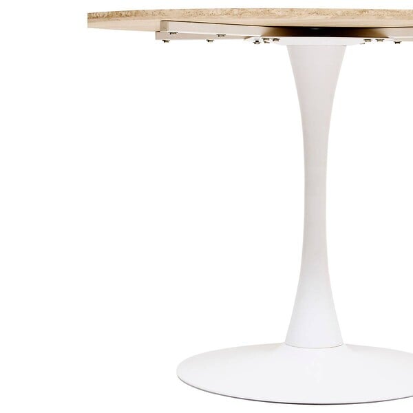 ATMOSPHERA - Table à manger "Elias" blanc D102x76cm - large