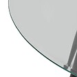 ATMOSPHERA - Table à manger en verre trempé 4 places Ostras D120cm - vignette