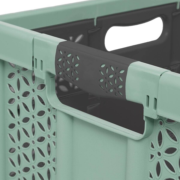 5 FIVE SIMPLY SMART - Caisse de rangement pliable avec poignées Soft Touch 32L - large