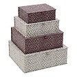 5 FIVE SIMPLY SMART - Lot de 4 boîtes Boxtab imprimé à pois - vignette
