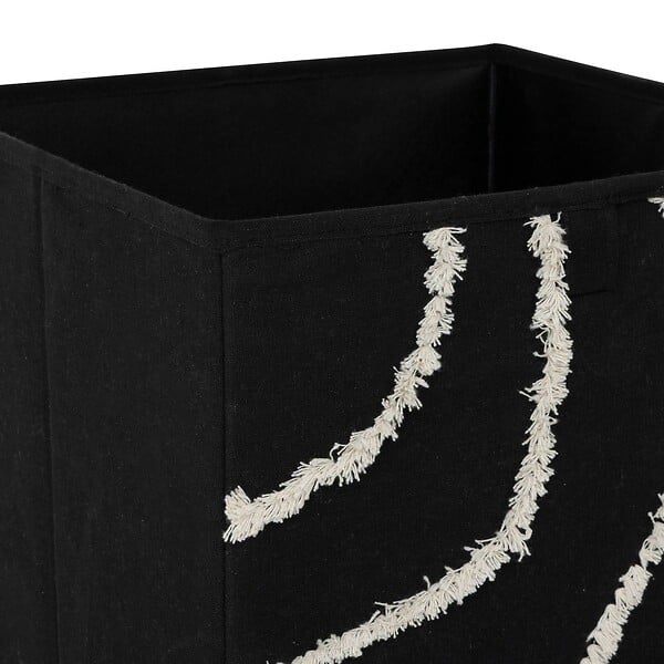 5 FIVE SIMPLY SMART - Boîte de rangement Mix'n modul 31x31cm relief bali noir - large