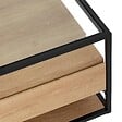 ATMOSPHERA - Table basse 2 tiroirs "Aldea" beige 120x60x40cm - vignette