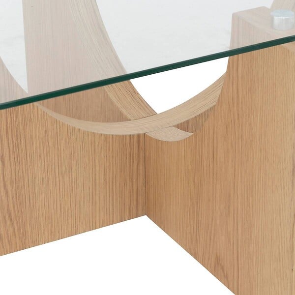 ATMOSPHERA - Table basse "Etini" miel 85x85x45cm - large