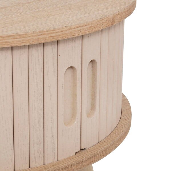 ATMOSPHERA - Table basse 2 portes "Nysos" beige 60x60x40,7cm - large