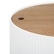 ATMOSPHERA - Table basse "Enola" en placage frêne D55cm blanc - vignette
