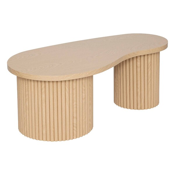 ATMOSPHERA - Lot de 2 tables basses "Soleya" L95/99,5cm beige - large